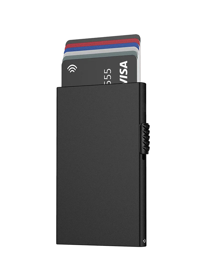 Minimalist Slim Metal Card Holder RFID Blocking Card Protector Pop up Credit Card Wallets