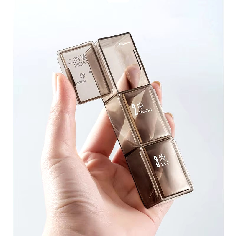 Portable 21/28 Grids Weekly Pill Organizer Travel Pill Cases Medicine Container Removable Daily Storage Tablets Vitamins Box
