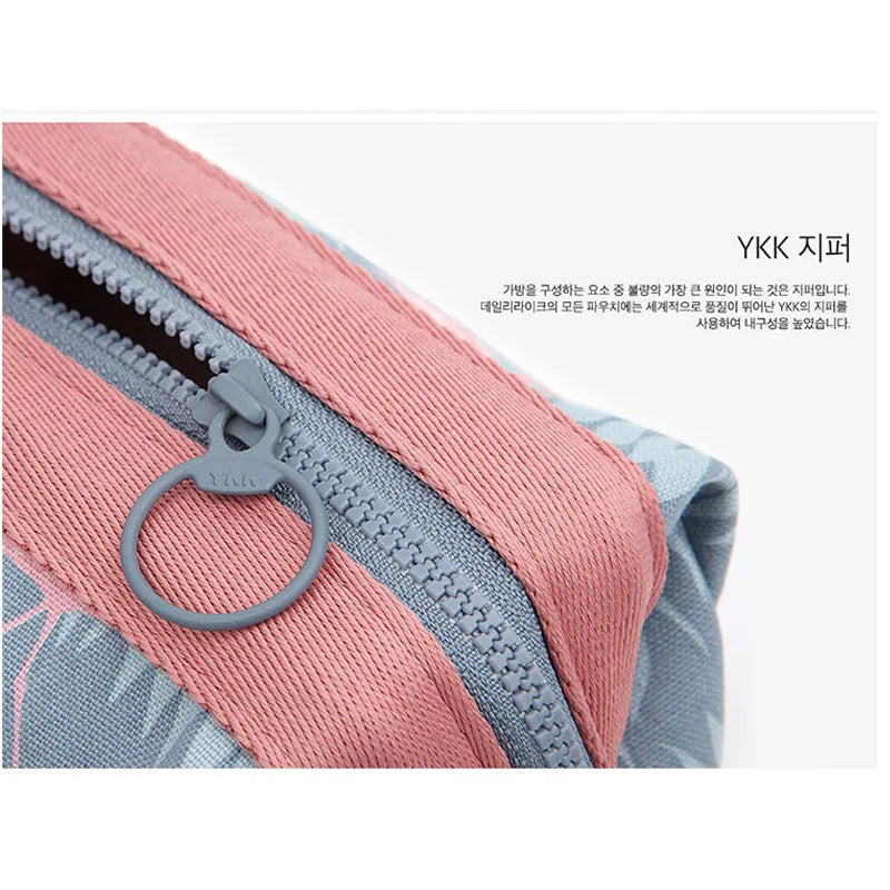 Cosmetic Bag Women Waterproof Flamingo Makeup Bags Travel Organizer Toiletries Kit
