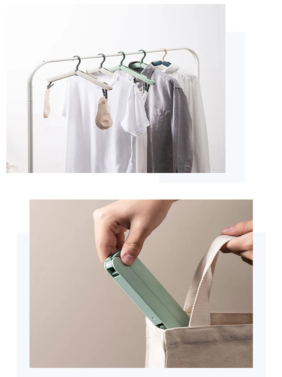 Foldable Clothes Hanger Creative Portable Travel