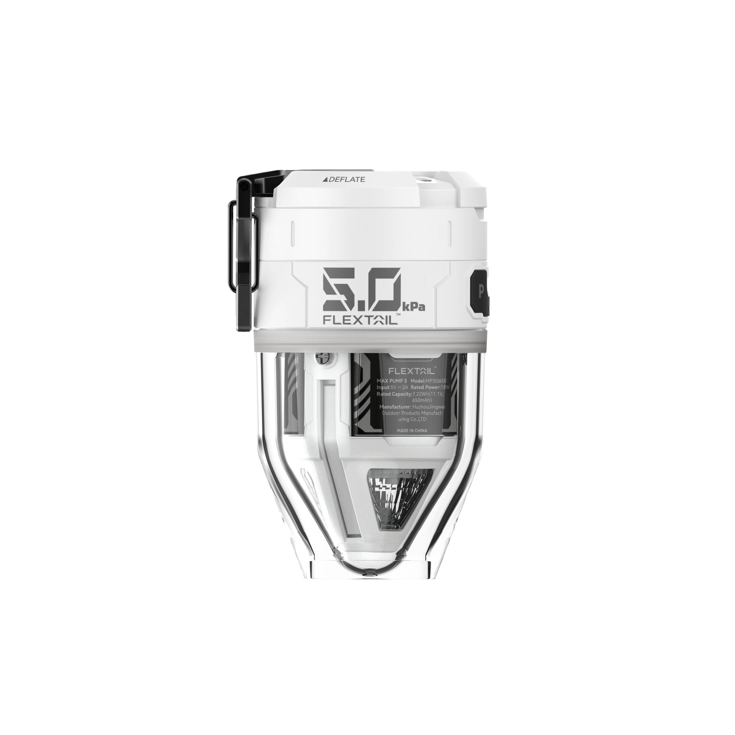 MAX PUMP 3 - 5 Kpa High Pressure Electric Air Pump with Transparent Light Design and 3 Level Ambient Light