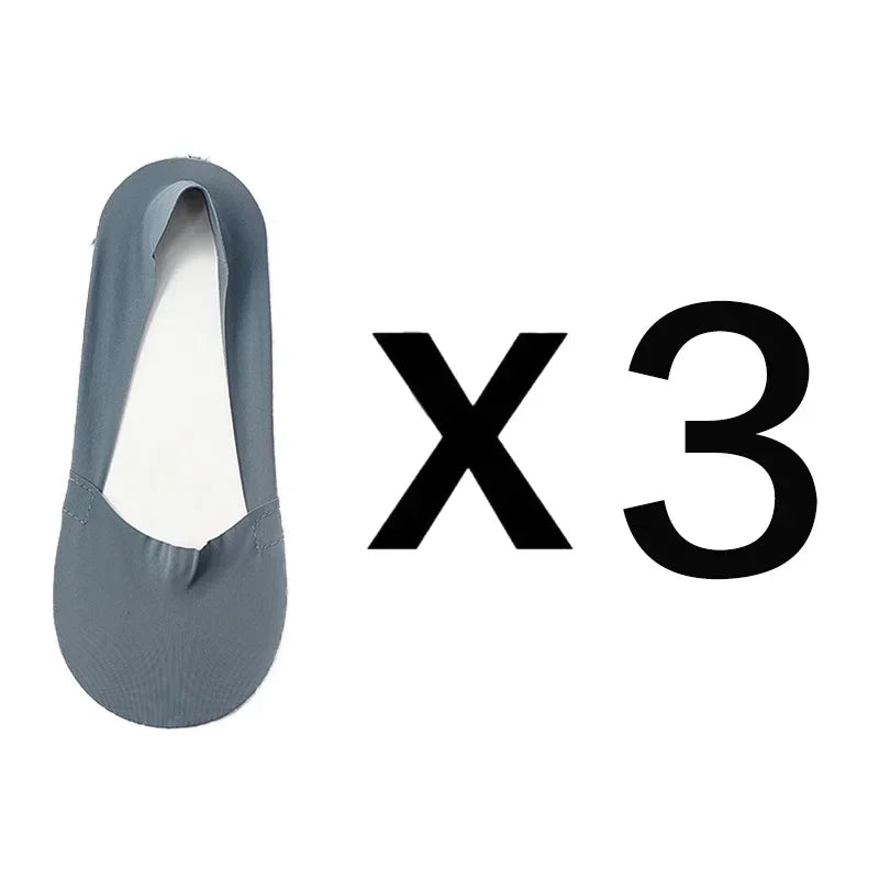 3 Pairs Women Socks High Quality Matching Casual Socks Summer Thin Cotton Bottom Non-Slip Invisible Breathable