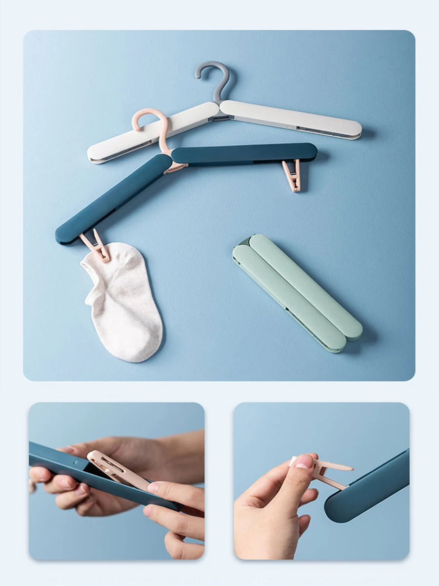 Foldable Clothes Hanger Creative Portable Travel