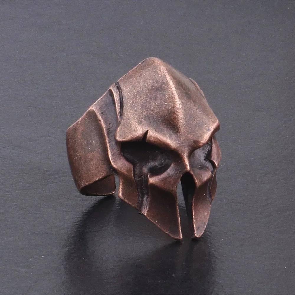 Spartan Warrior Mask Ring