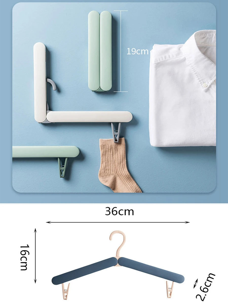 Foldable Clothes Hanger Creative Portable Travel