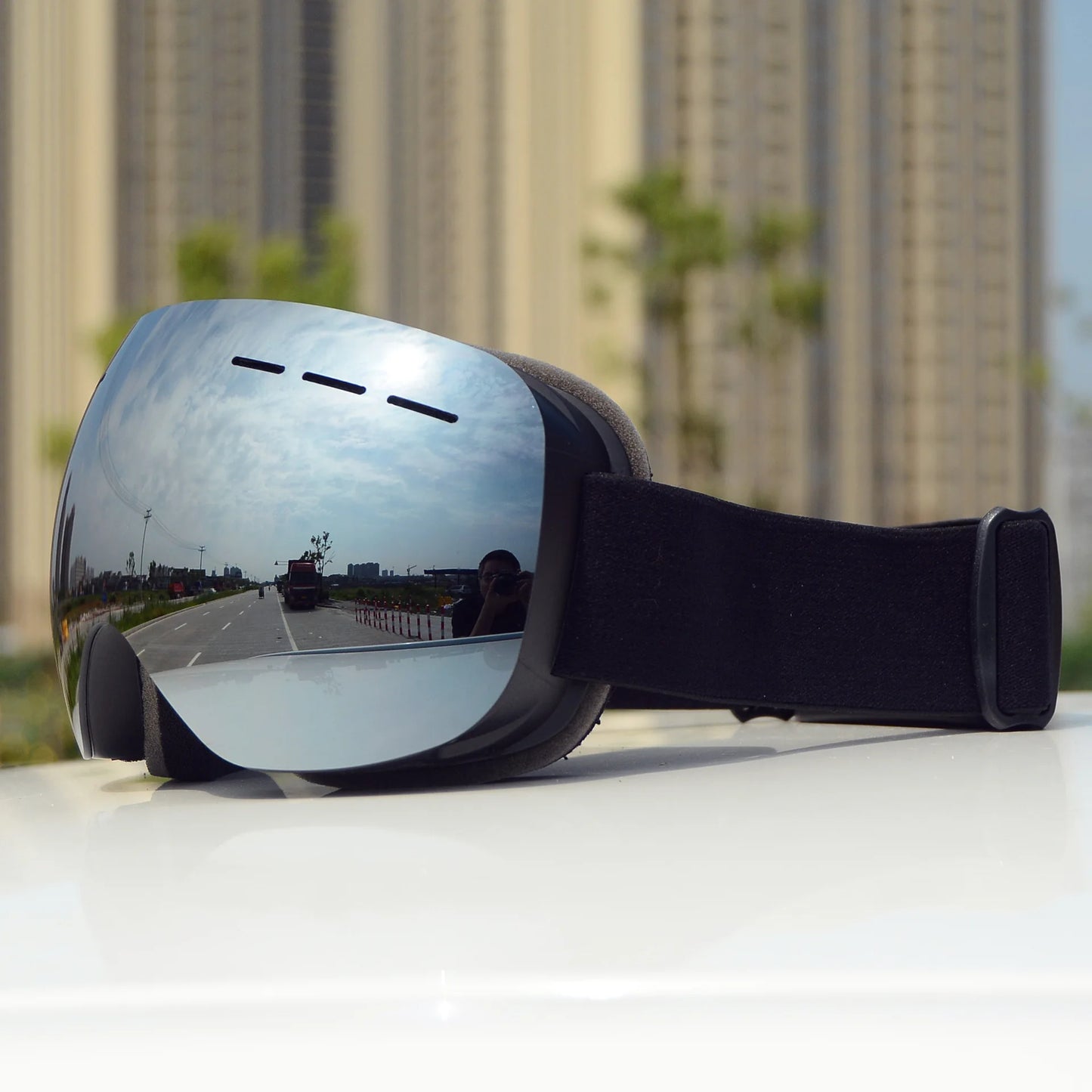 Ski Goggles Double Layers Anti-Fog UV400 Protection