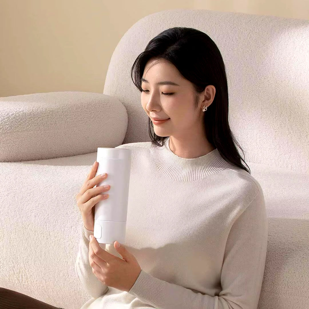 Portable Electric Kettle Thermos Cup Fast Water Boiler 350Ml Smart Temperature Insulated Kettle Travel