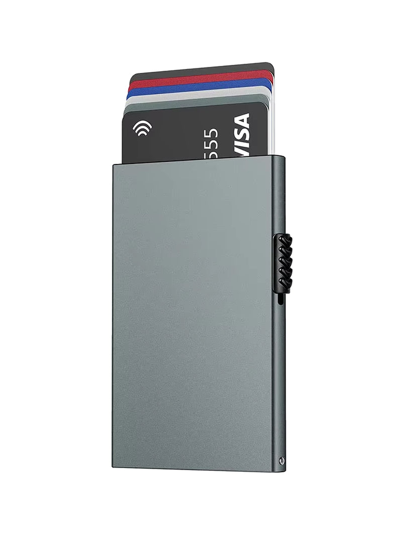 Minimalist Slim Metal Card Holder RFID Blocking Card Protector Pop up Credit Card Wallets