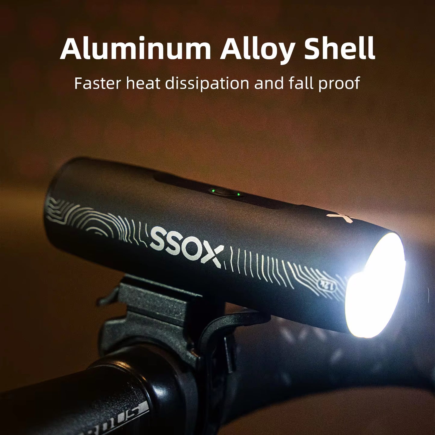 XOSS XL1200 Headlight Waterproof Type-C Rechargeable Aluminum Alloy Ultralight Flashlight