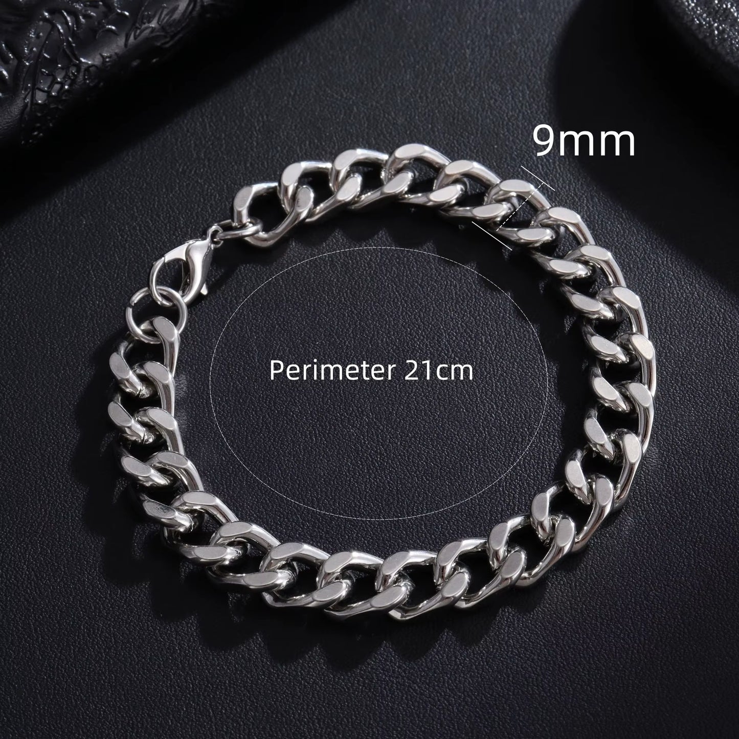 Trendy Cuban Chain Bracelet Classic Stainless Steel