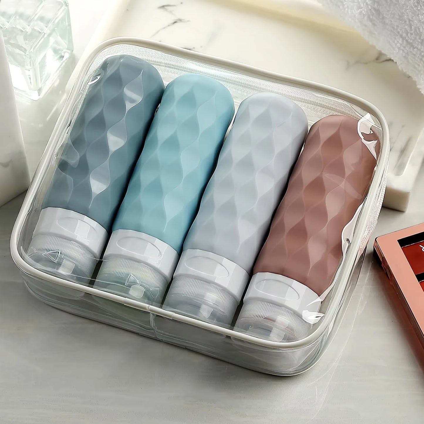 Contemporary Travel Essentials Bottles for Toiletries BPA Free Leak Proof Squeezable Travel Size