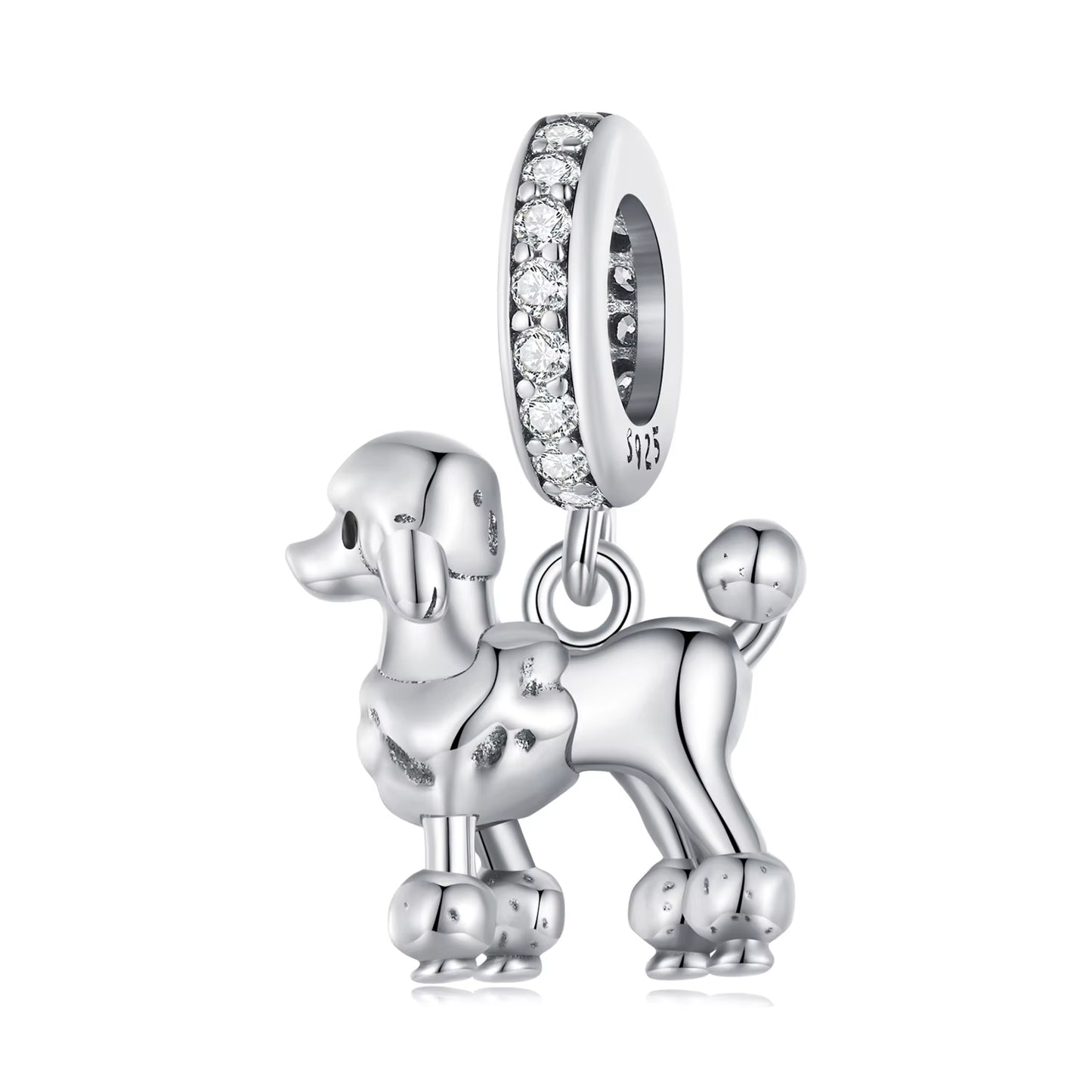 Dog Charms Silver Pendant Beads