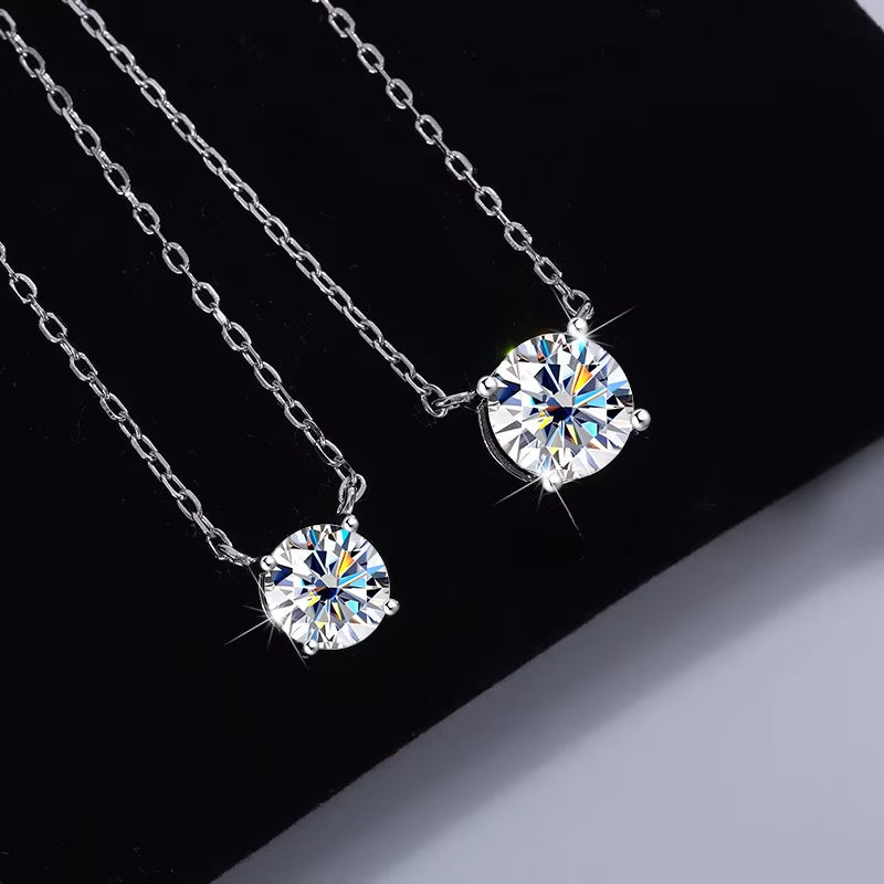Elegant Moissanite Diamond Pendant Necklace