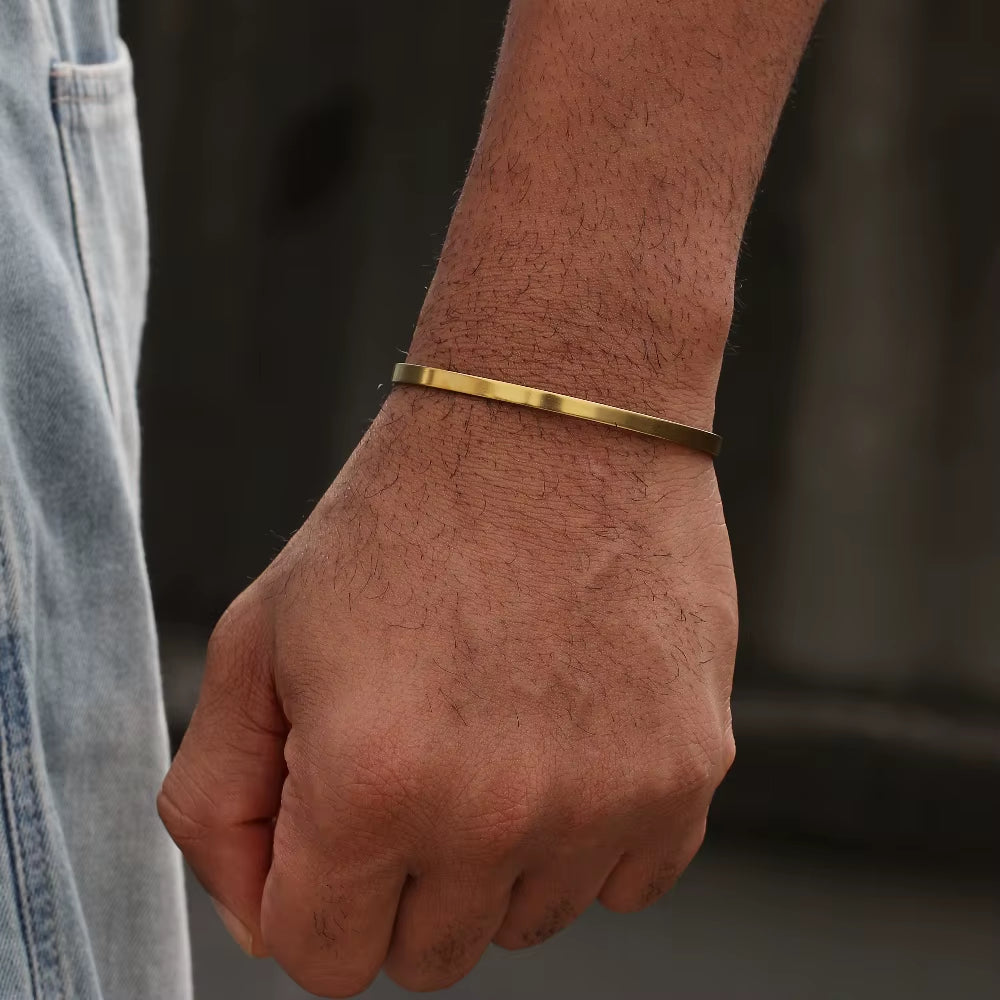 Stainless Steel Cuban Chain Bracelet