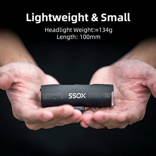 XOSS XL1200 Headlight Waterproof Type-C Rechargeable Aluminum Alloy Ultralight Flashlight