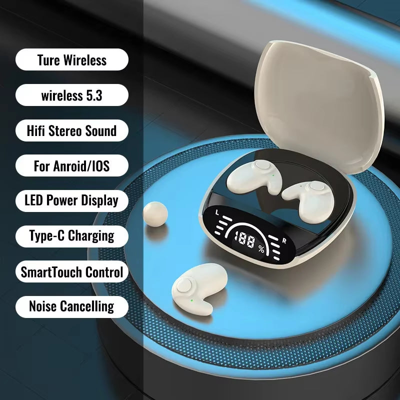 Invisible Mini Wireless Earbuds with Noise Reduction