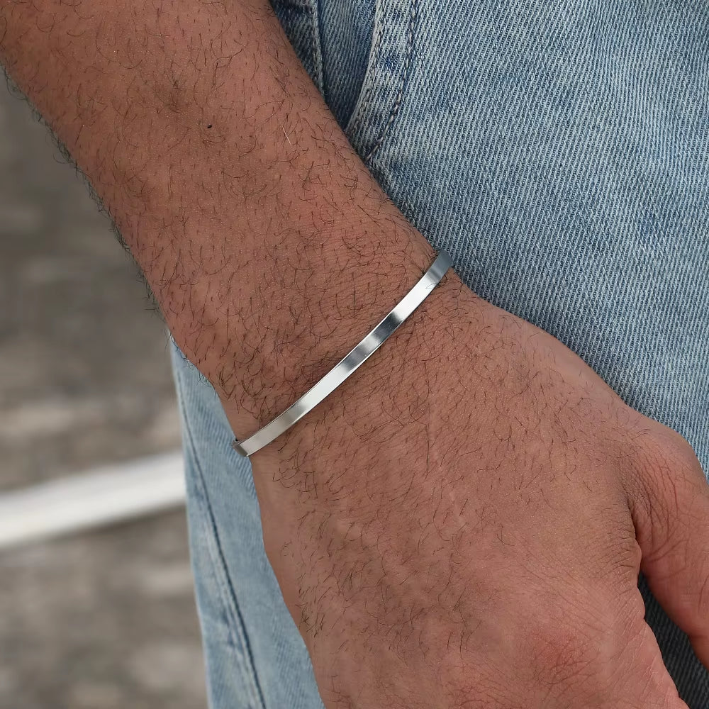 Stainless Steel Cuban Chain Bracelet