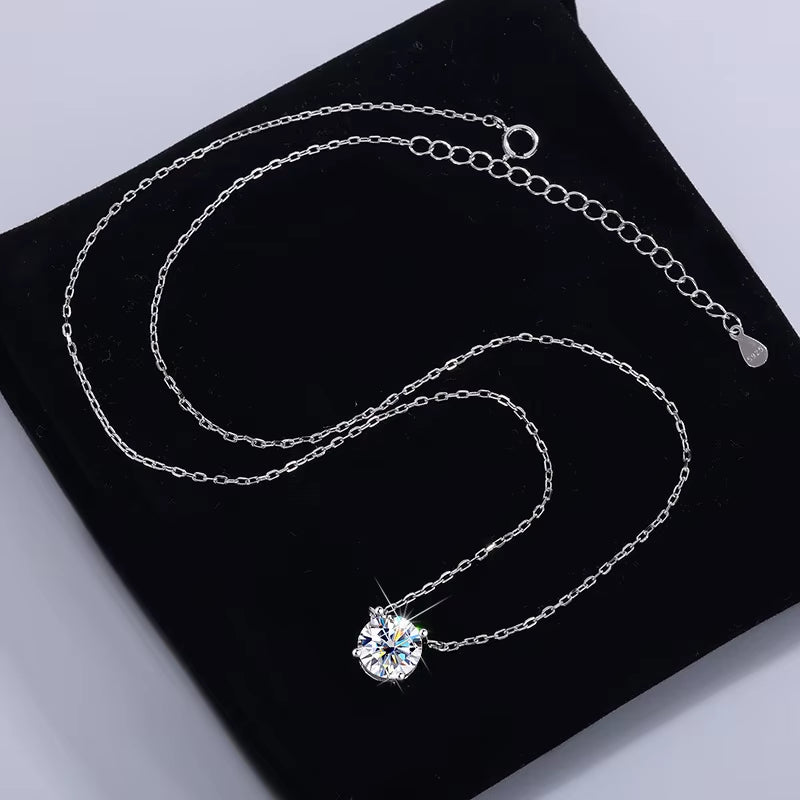 Elegant Moissanite Diamond Pendant Necklace