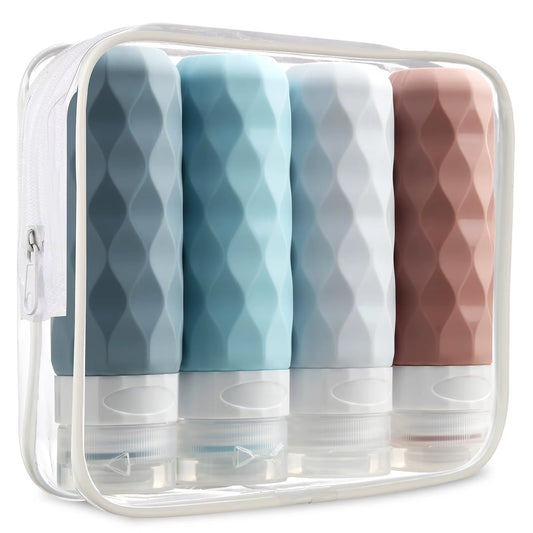 Contemporary Travel Essentials Bottles for Toiletries BPA Free Leak Proof Squeezable Travel Size