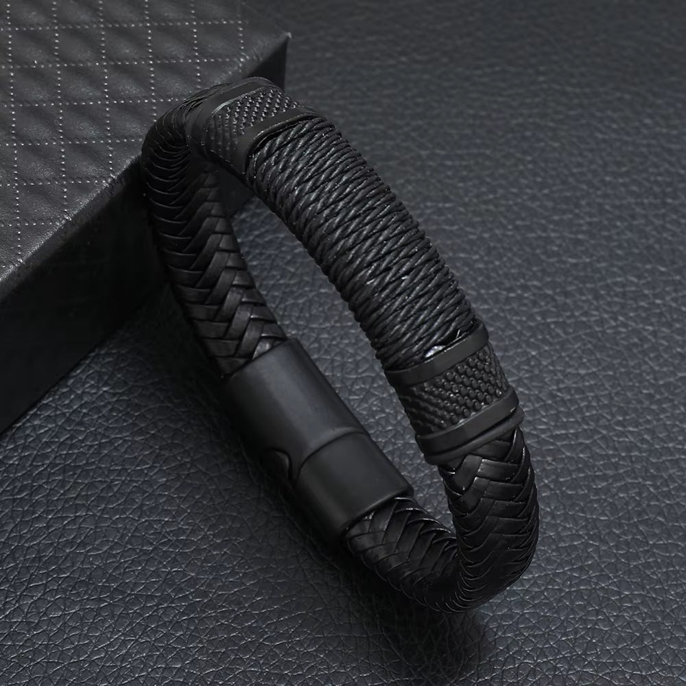 Leather Braided Rope Bracelets