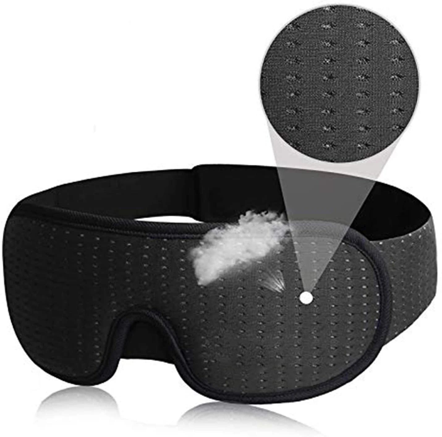 3D Sleep Eye Mask Lights Blockout Soft Padded and Breathable