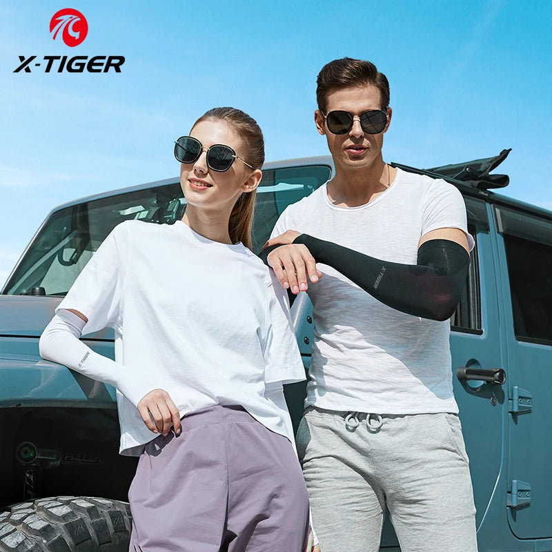 Anti-UV Sunscreen Arm Sleeves Ice Fabric