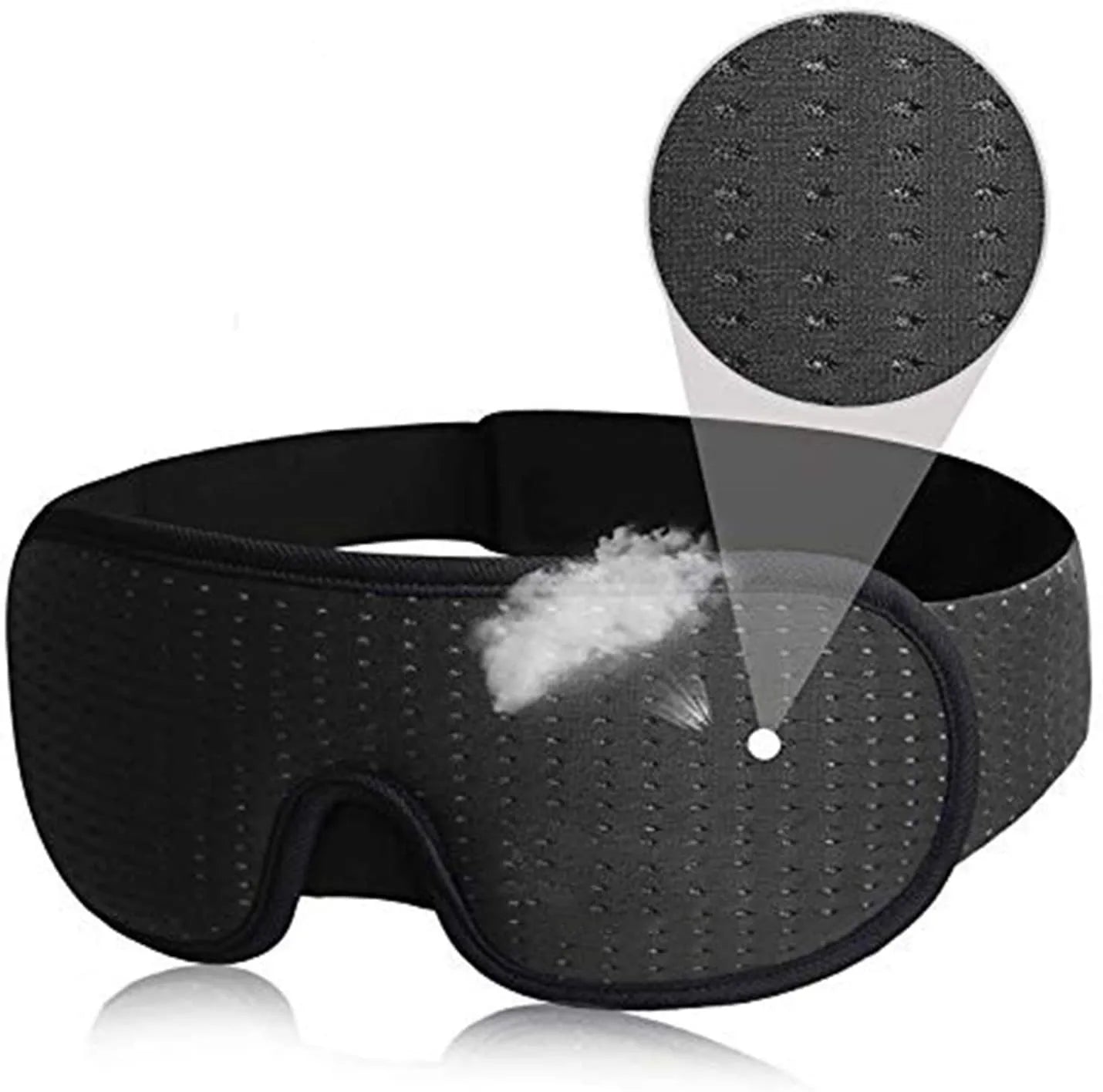 3D Sleep Eye Mask Lights Blockout Soft Padded and Breathable
