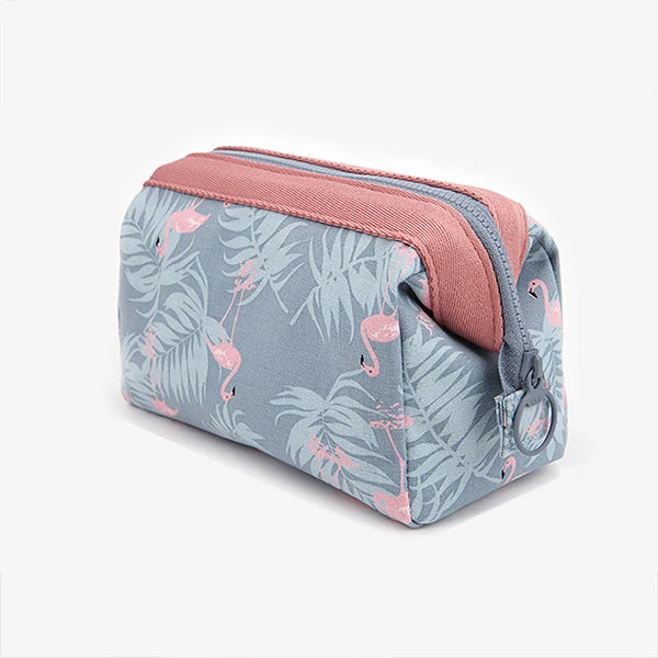 Cosmetic Bag Women Waterproof Flamingo Makeup Bags Travel Organizer Toiletries Kit