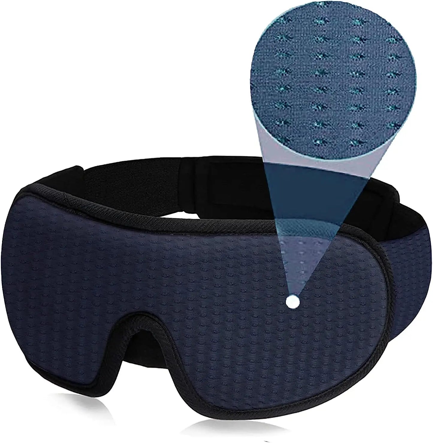 3D Sleep Eye Mask Lights Blockout Soft Padded and Breathable