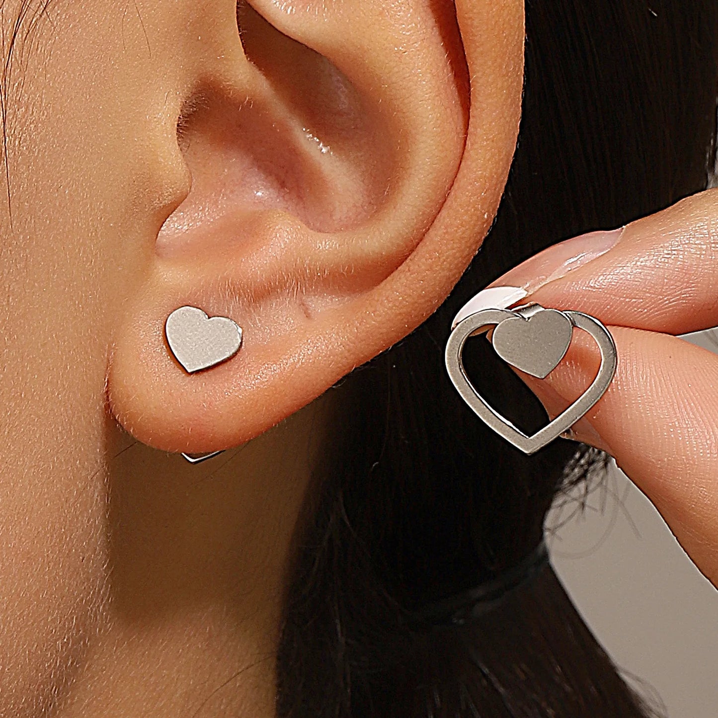 Retro Minimalist Triangle Stud Earrings