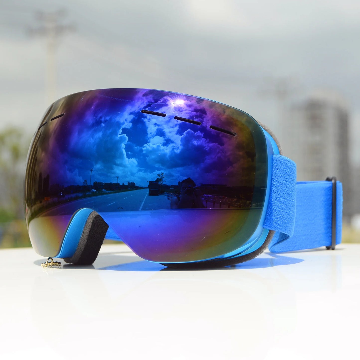 Ski Goggles Double Layers Anti-Fog UV400 Protection