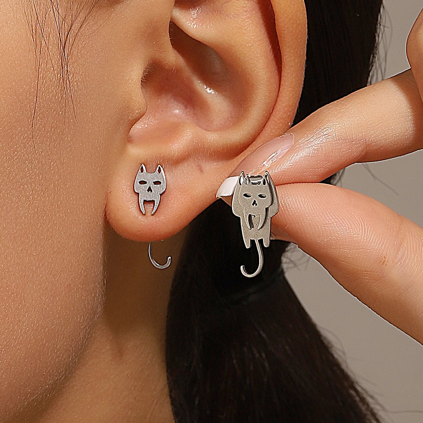 Retro Minimalist Triangle Stud Earrings