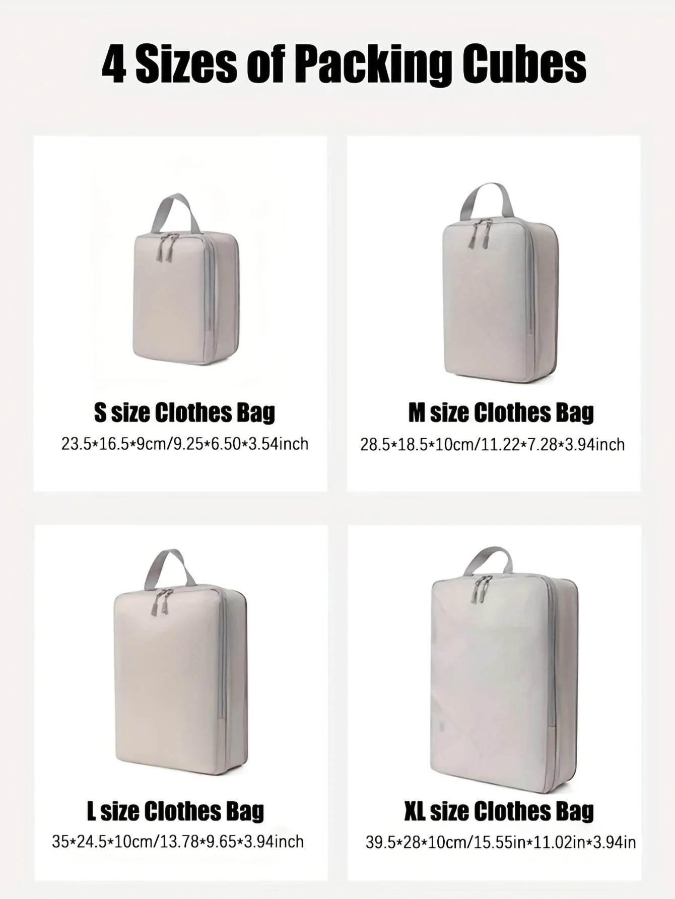 Mesh Nylon Waterproof Clothing Compression Storage Bag, Suitable for Outdoor Travel, Vacation and Home Storage Essentials - 4pcs set