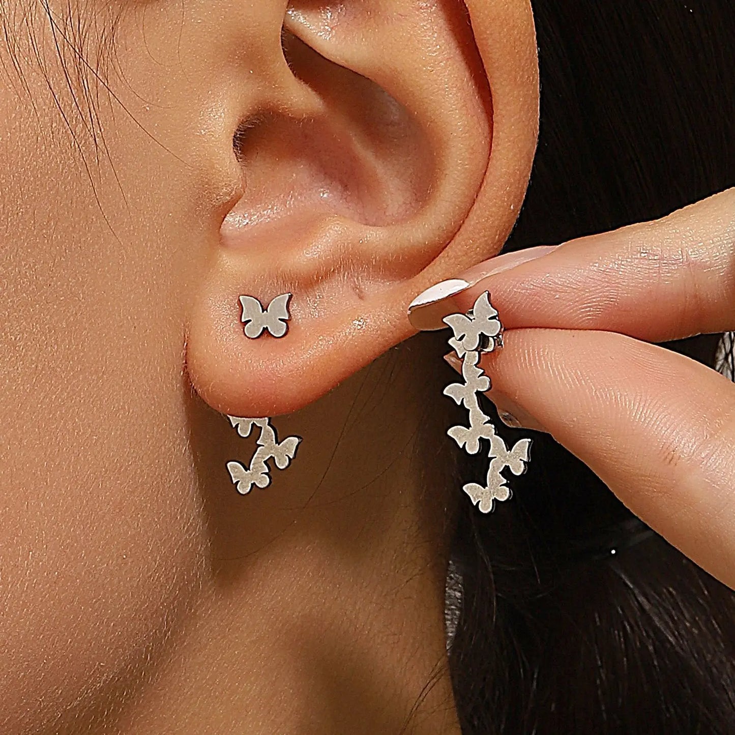 Retro Minimalist Triangle Stud Earrings