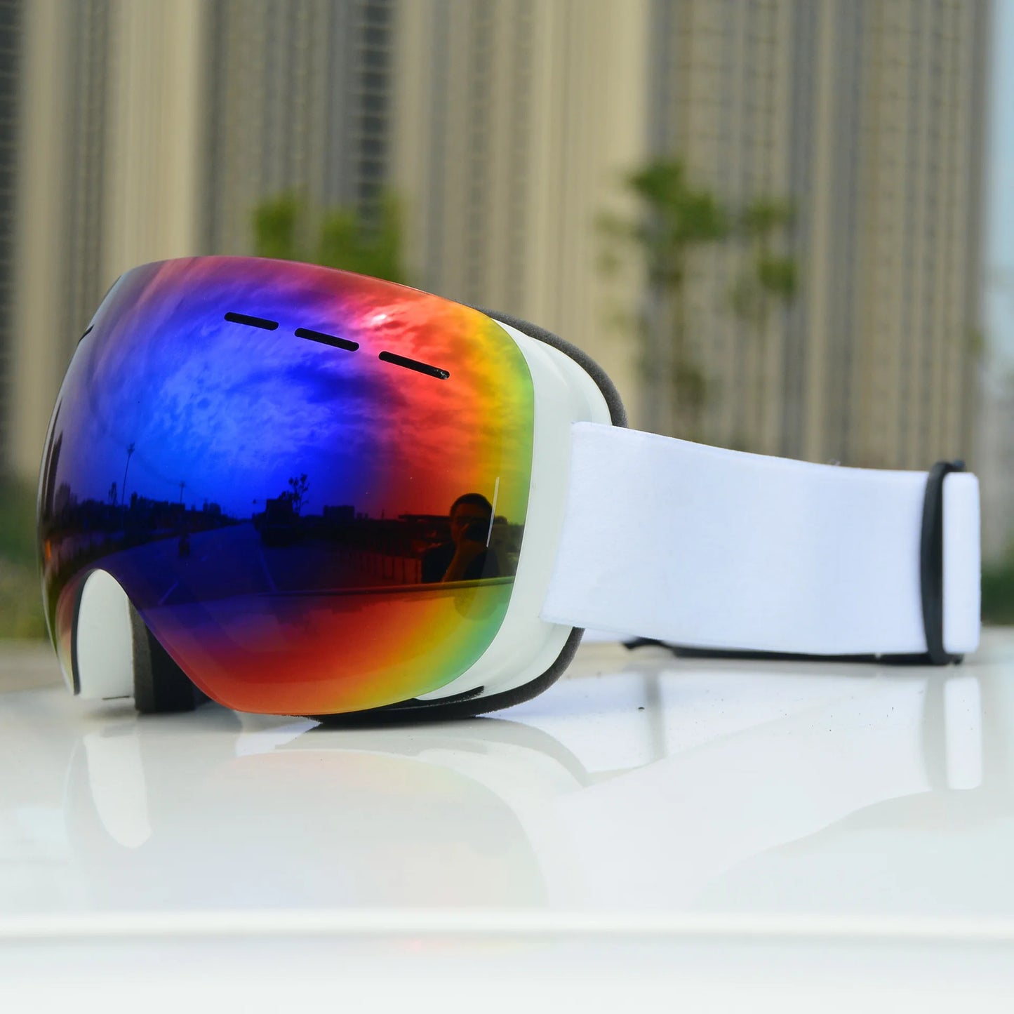 Ski Goggles Double Layers Anti-Fog UV400 Protection