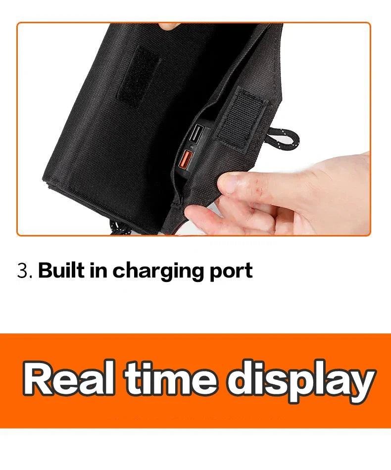 800W Foldable Solar Panel Portable 6-Fold Charger USB 5V DC Mobile Power Supply