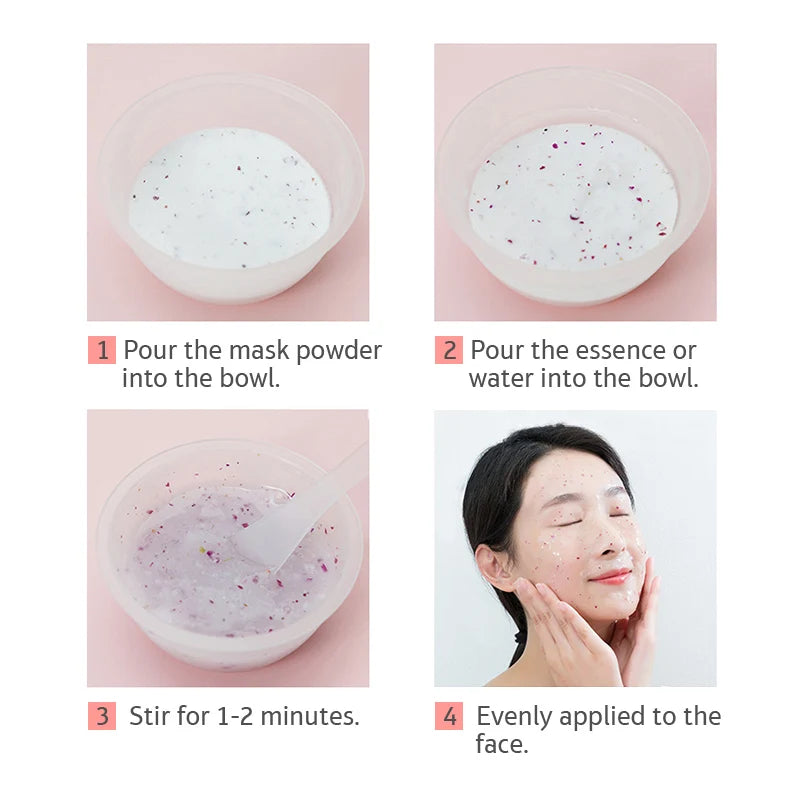 Moisturizing Salon SPA Soft Hydro Jelly Mask Powder Face Skin Care Whitening Rose Collagen Peel off DIY Rubber Facial Jelly mask