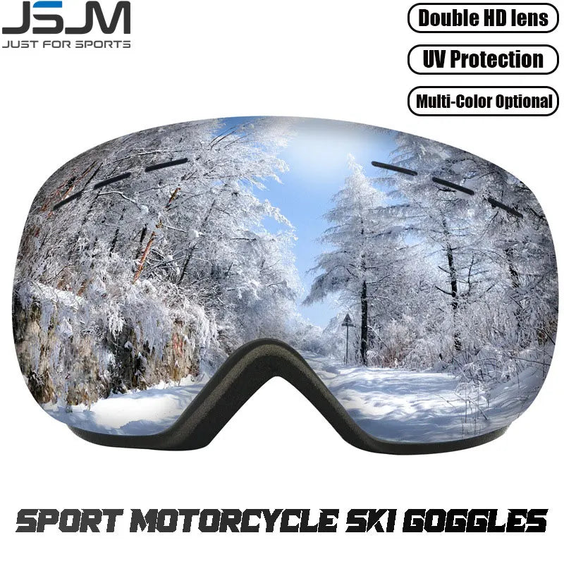 Ski Goggles Double Layers Anti-Fog UV400 Protection