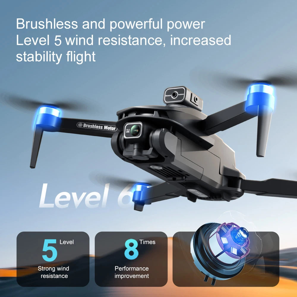 V168 Pro MAX GPS Drone with 8K HD Camera, 5G WIFI FPV, 360° Obstacle Avoidance & Large Screen RC Quadcopter