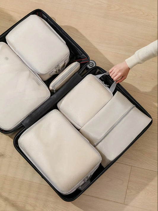 Mesh Nylon Waterproof Clothing Compression Storage Bag, Suitable for Outdoor Travel, Vacation and Home Storage Essentials - 4pcs set