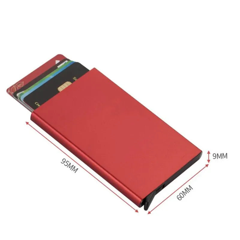 Large Capacity 12-Cards Minimalist Metal Card Holder