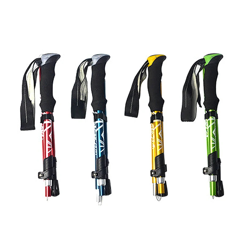 Trekking Pole Walking Hiking Stick Telescopic Collapsible into 5 sections