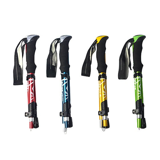 Trekking Pole Walking Hiking Stick Telescopic Collapsible into 5 sections