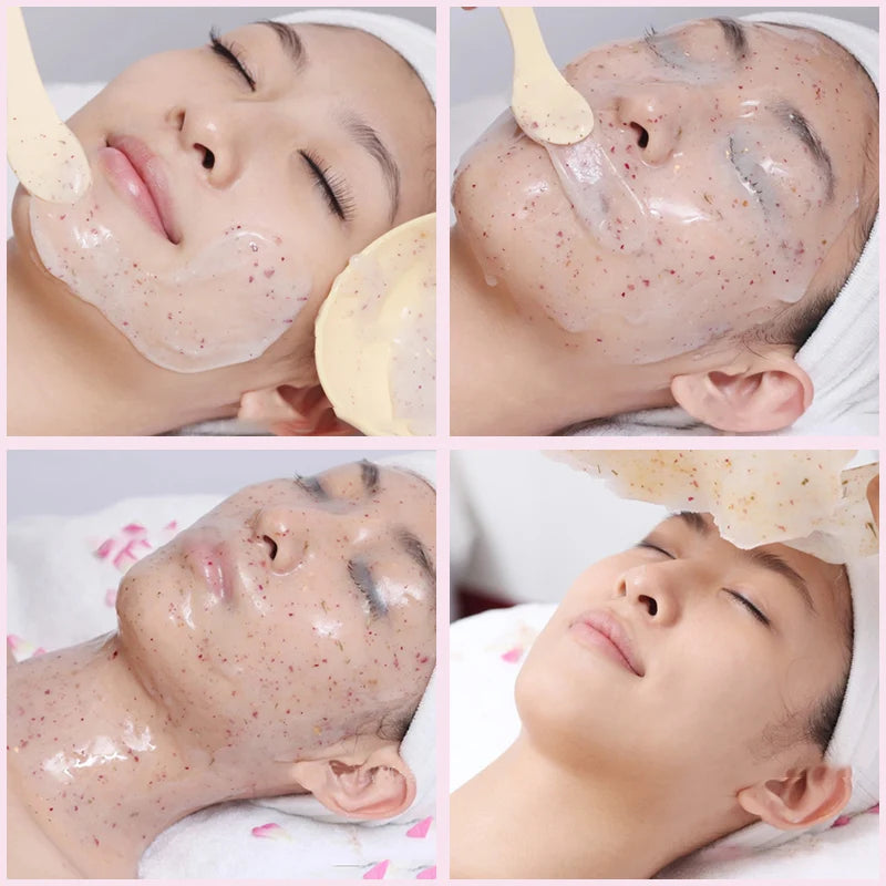 Moisturizing Salon SPA Soft Hydro Jelly Mask Powder Face Skin Care Whitening Rose Collagen Peel off DIY Rubber Facial Jelly mask