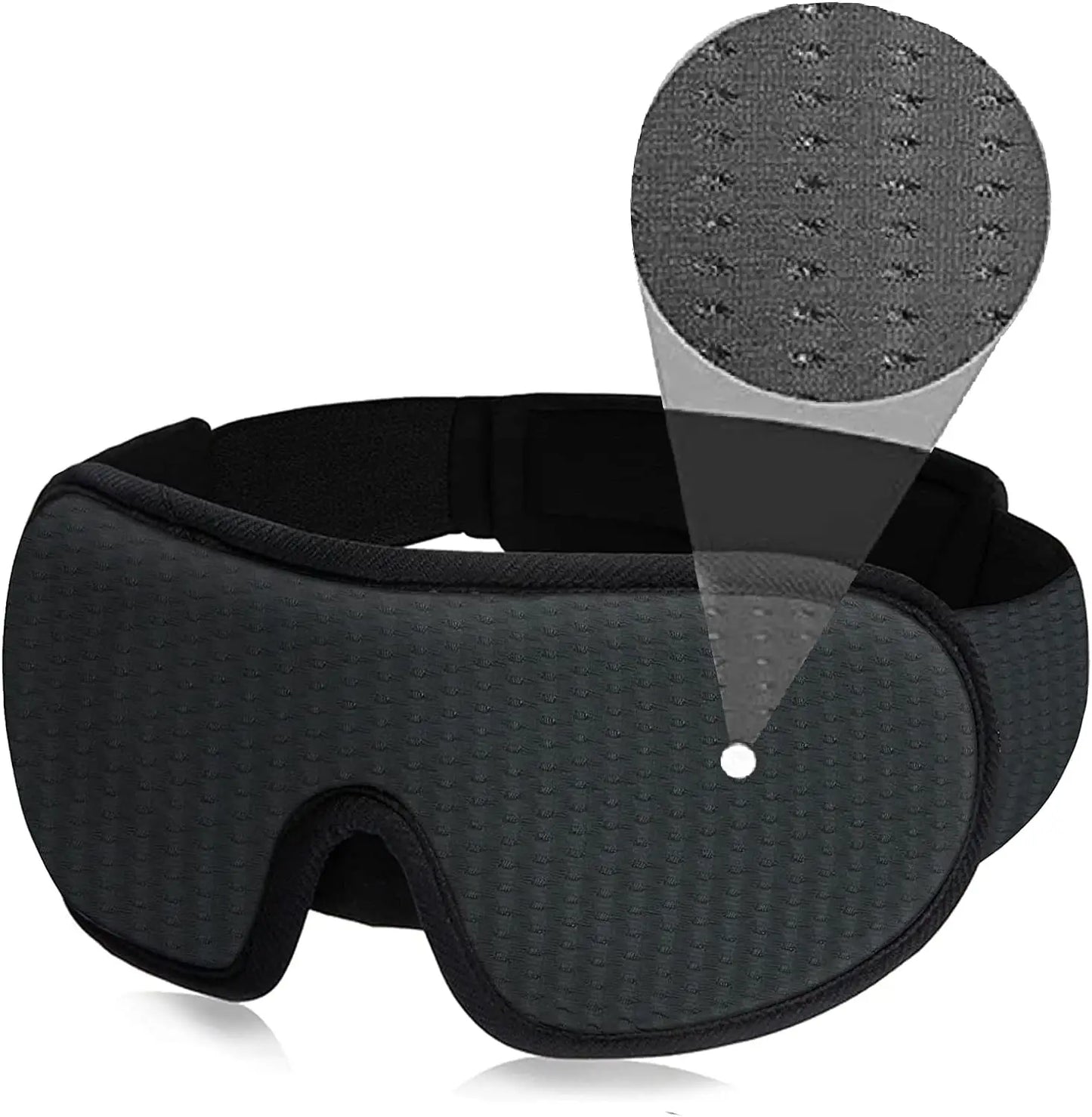 3D Sleep Eye Mask Lights Blockout Soft Padded and Breathable