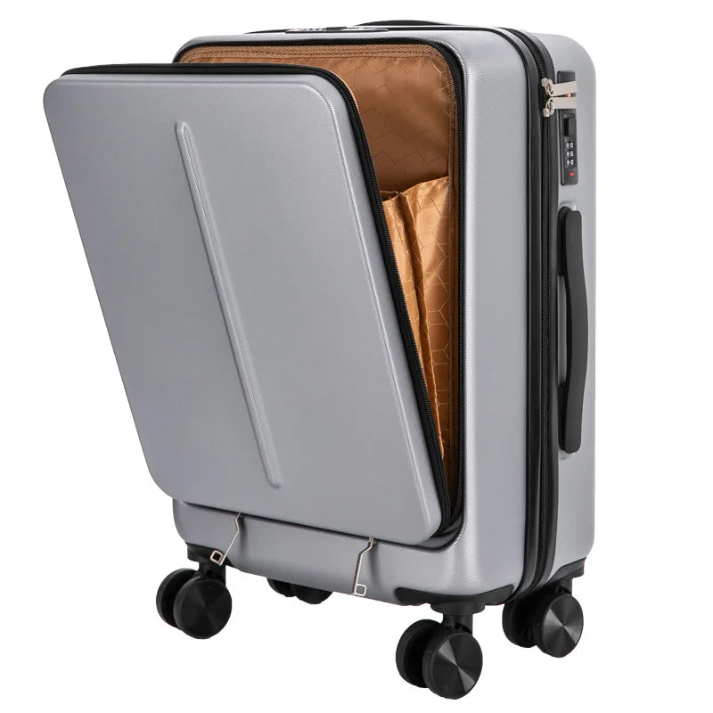 Executive Business Travel Suitcase Case Luggage with Laptop Bag Universal Wheel