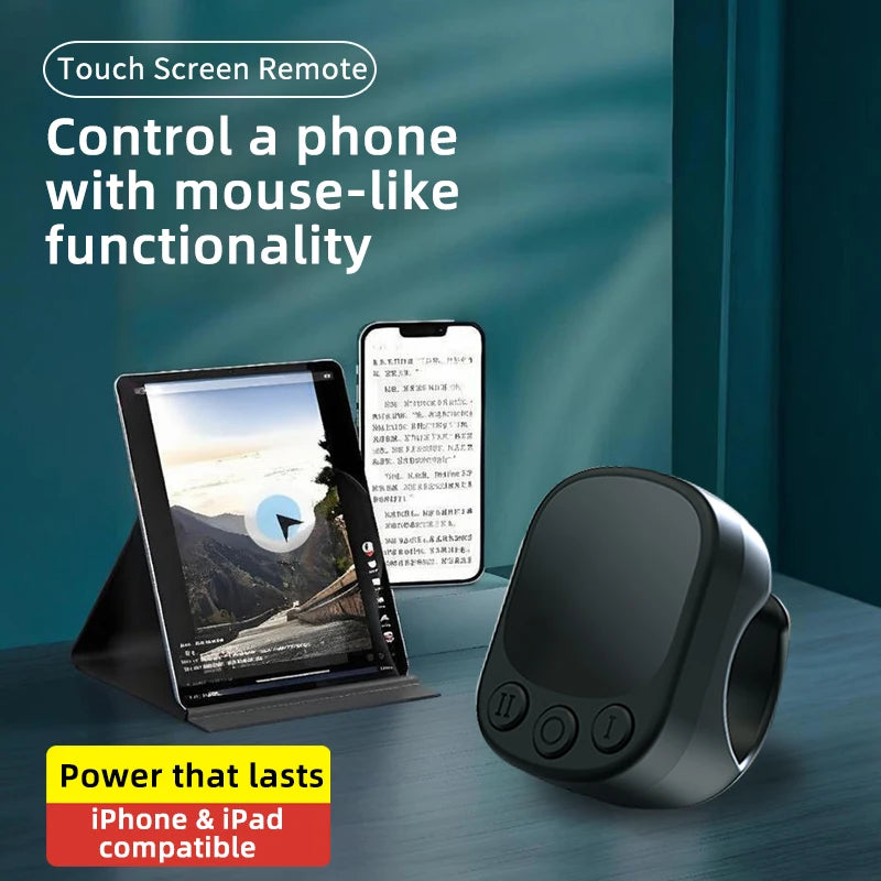 Mouse Ring Remote Control with Touchpad,Smart Automatic Screen Clicker