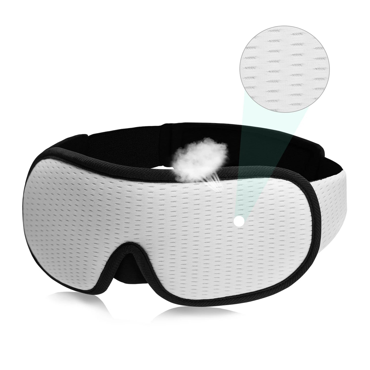 3D Sleep Eye Mask Lights Blockout Soft Padded and Breathable