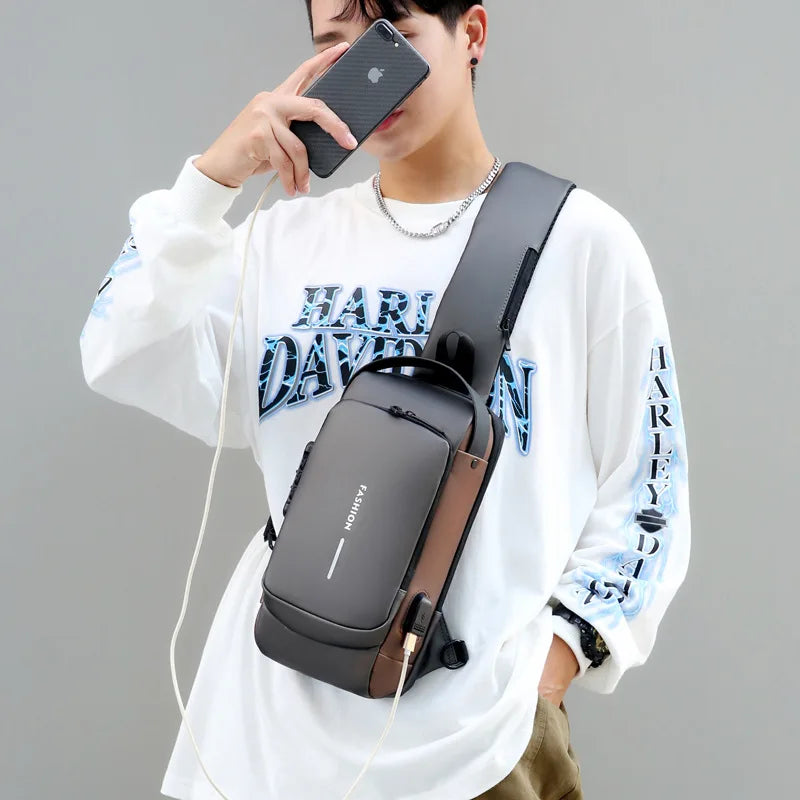 Anti Theft Cross Body Travel Sling Chest Bag