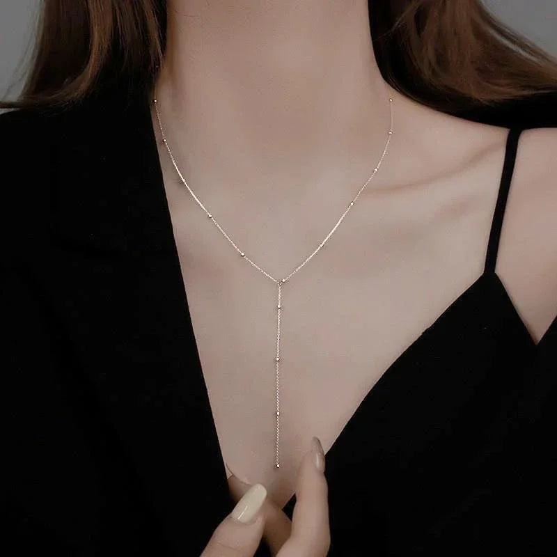 Long Tassel Rhinestone Bohemian Necklace